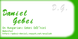 daniel gebei business card